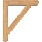 Ekena Millwork Traditional Craftsman Smooth Bracket w/ Offset Brace, Western Red Cedar, 5 1/2"W x 26"D x 30"H BKT0604X26X30TRA04SWR - alternate 4